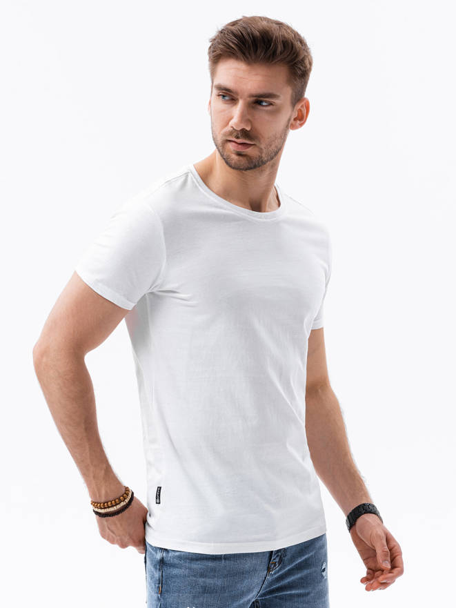 Men's plain t-shirt  - white S1370