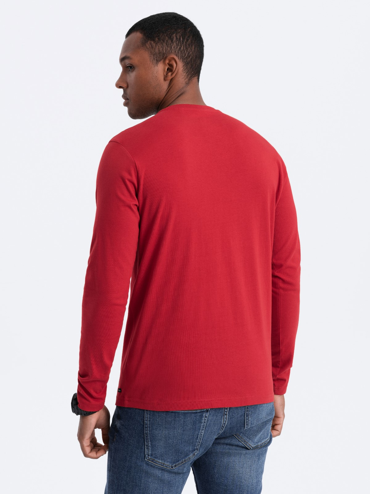 Mens store red henley