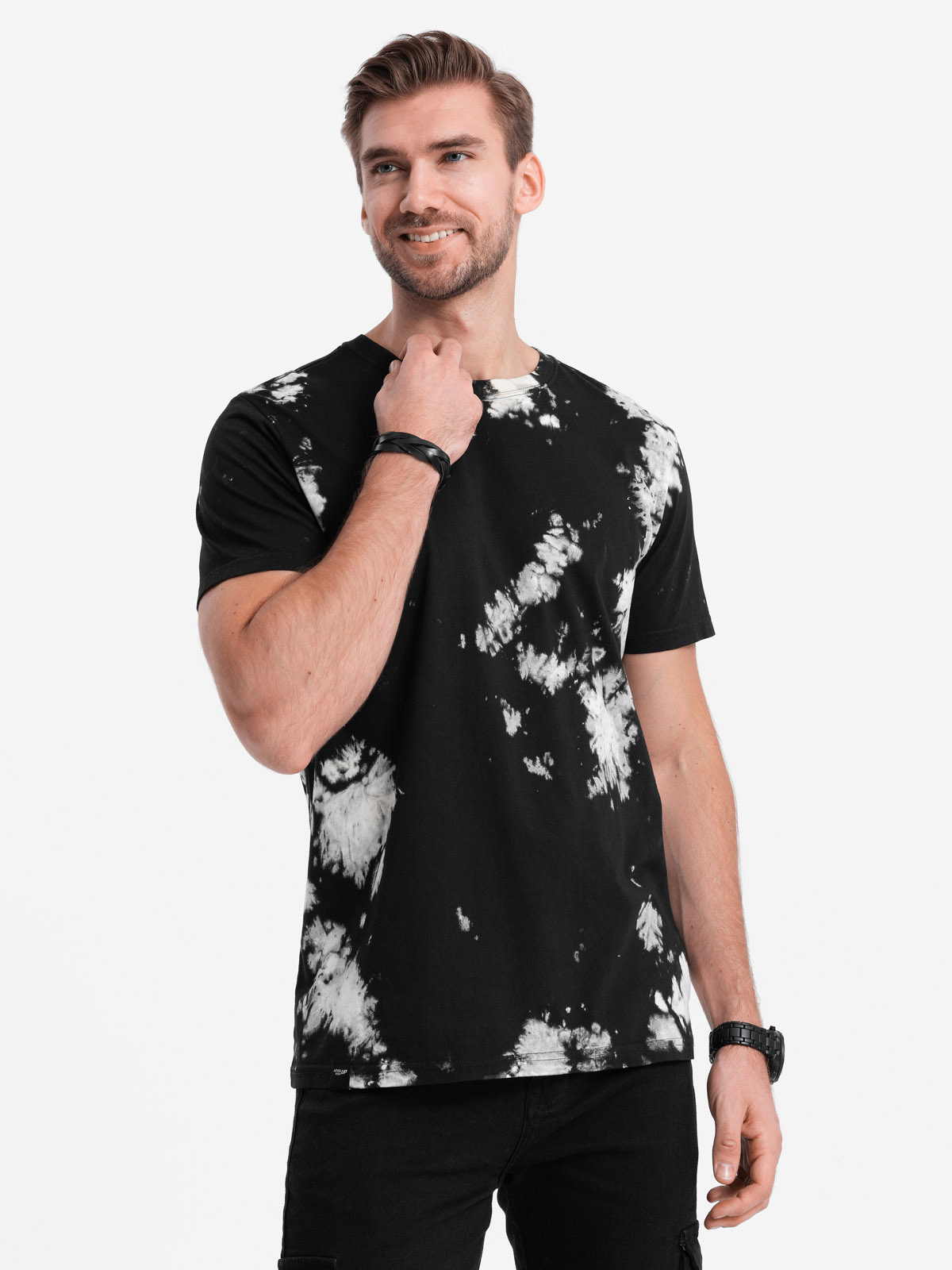 Men's TieDye tshirt black S1626 Men's clothing online