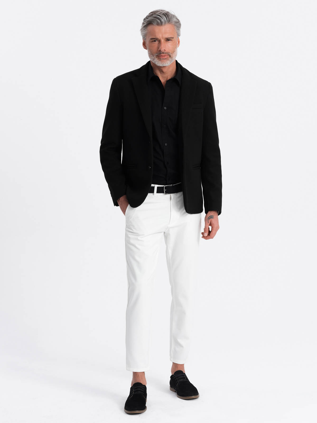 Black blazer mens casual best sale