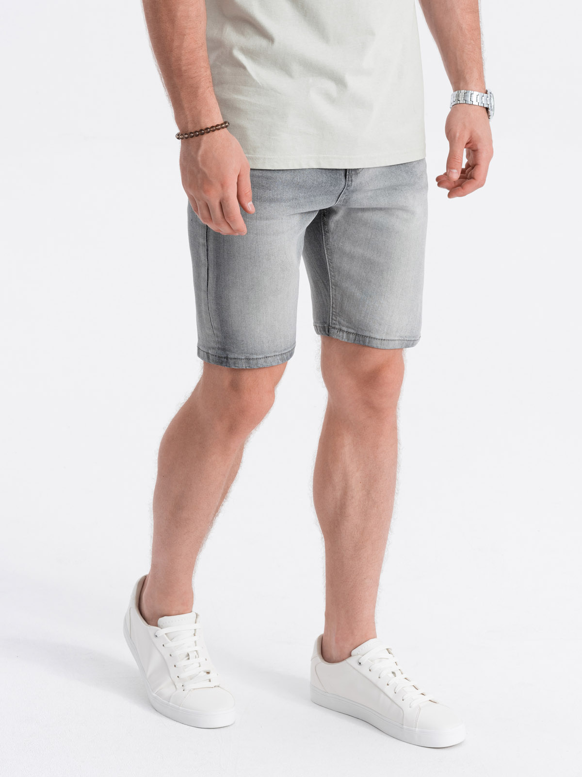 Mens skinny hot sale short shorts