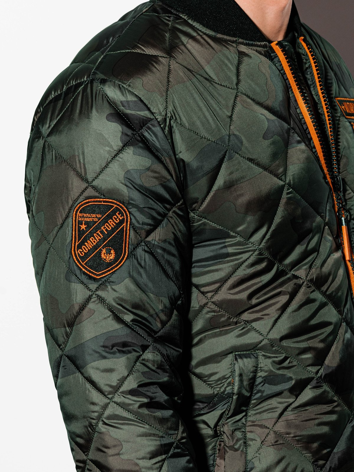 Men's insulated bomber jacket C357 green/camo Men's clothing online