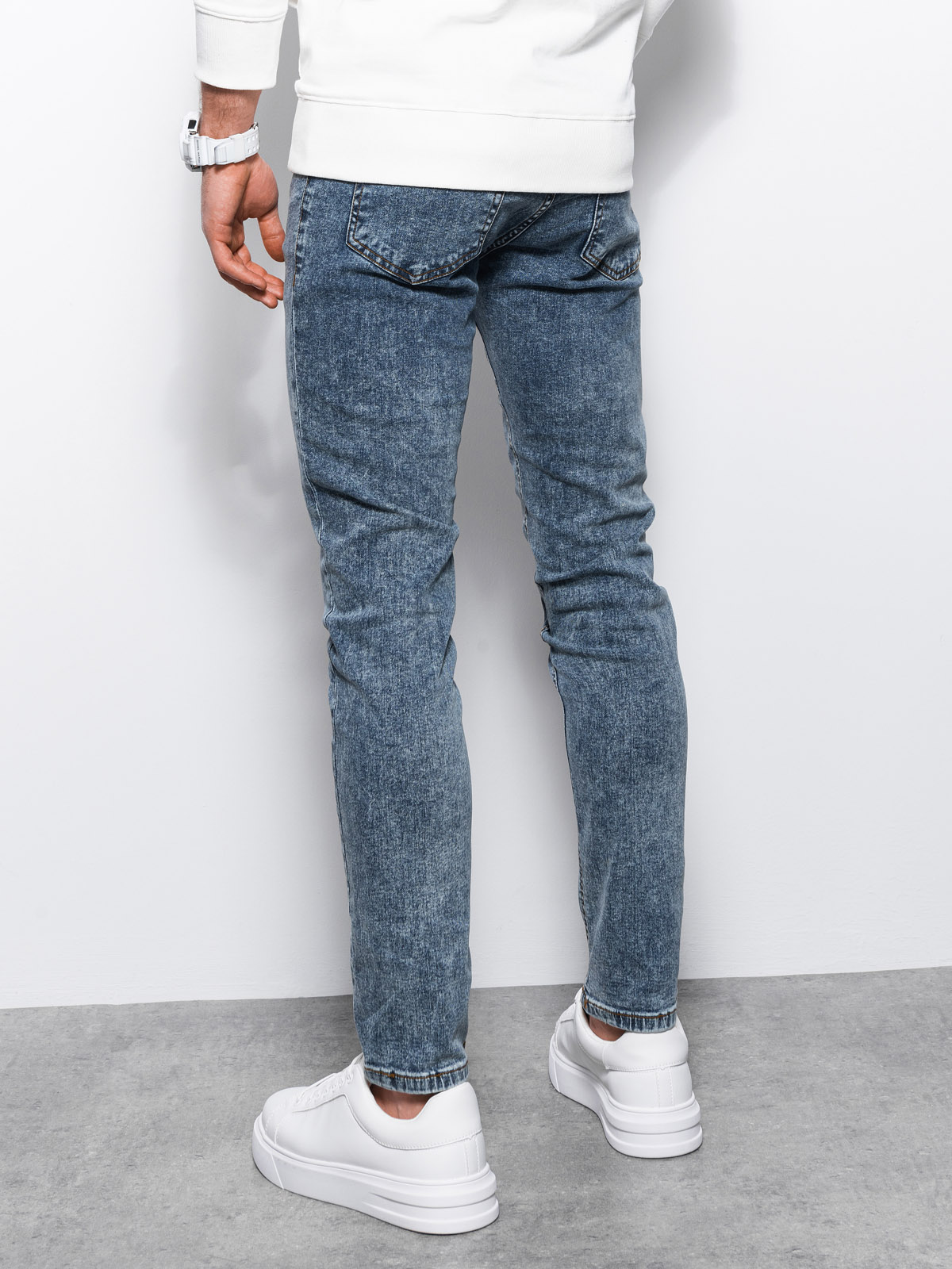 Men's jeans SKINNY FIT - blue P1062  - Men's clothing online