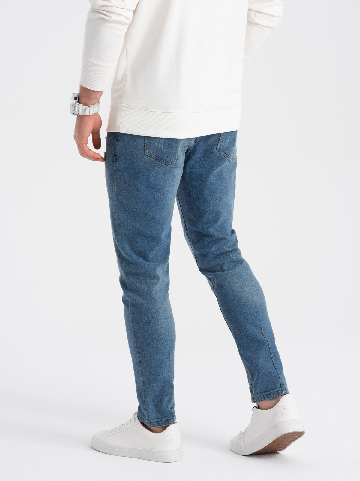 Men's jeans SKINNY FIT - light blue P1060 | Ombre.com - Men's clothing ...