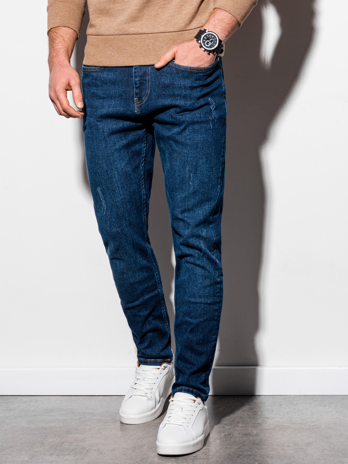 Buy Men Navy Dark Wash Slim Fit Jeans Online - 715891 | Van Heusen-lmd.edu.vn