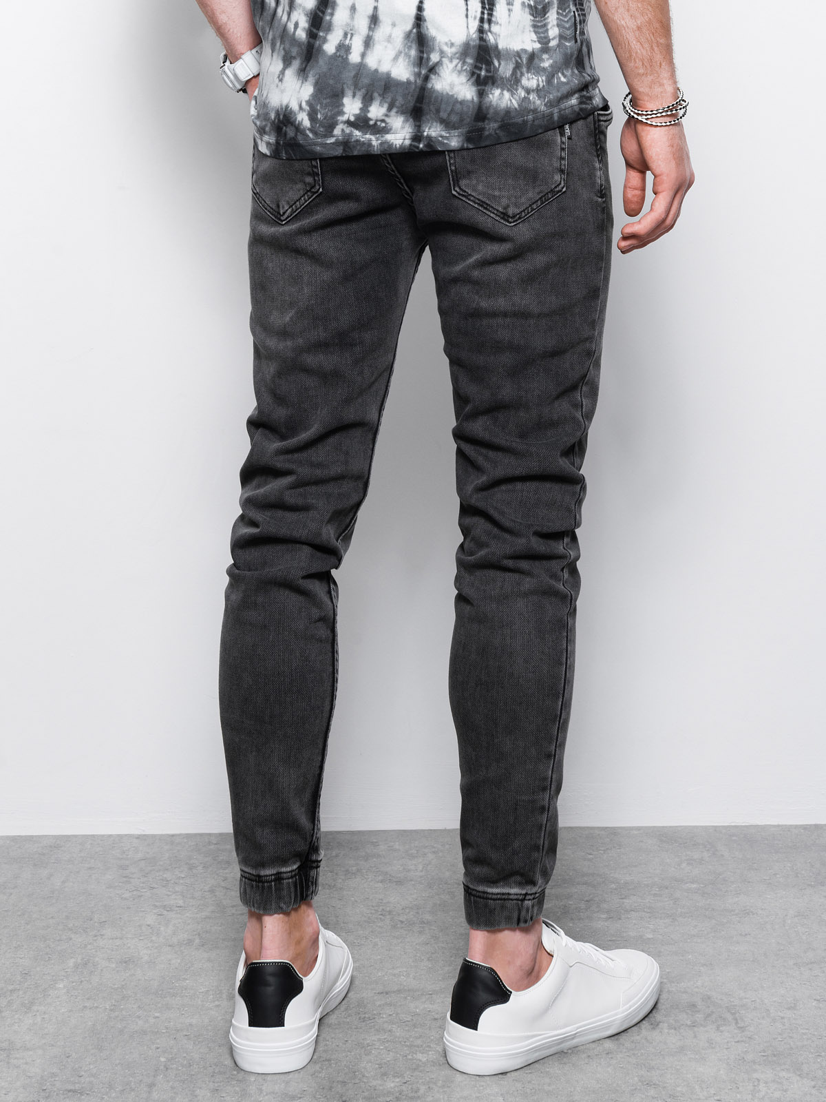 Men's jeans joggers P907 black Men's clothing online