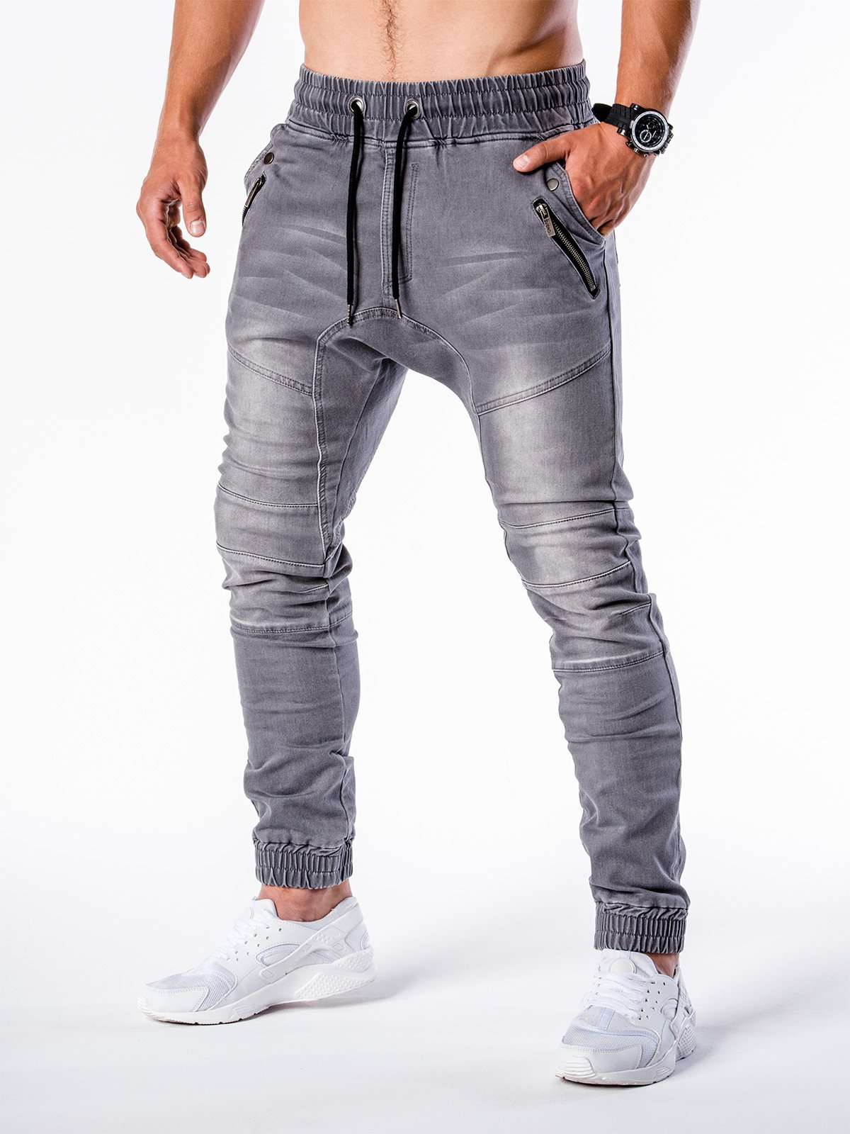 Grey store joggers jeans