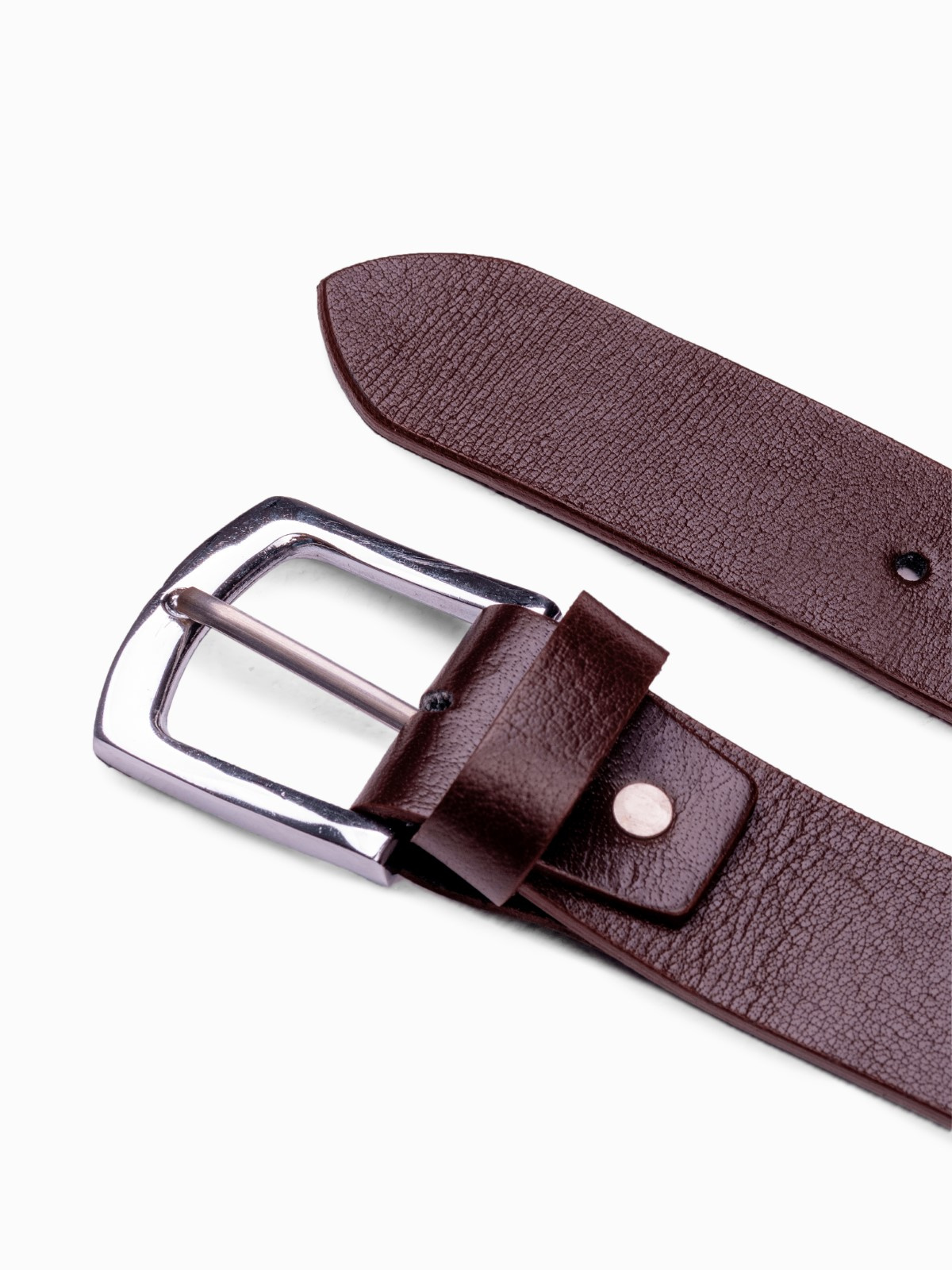 Men's leather accessories set brown A654 Men's clothing