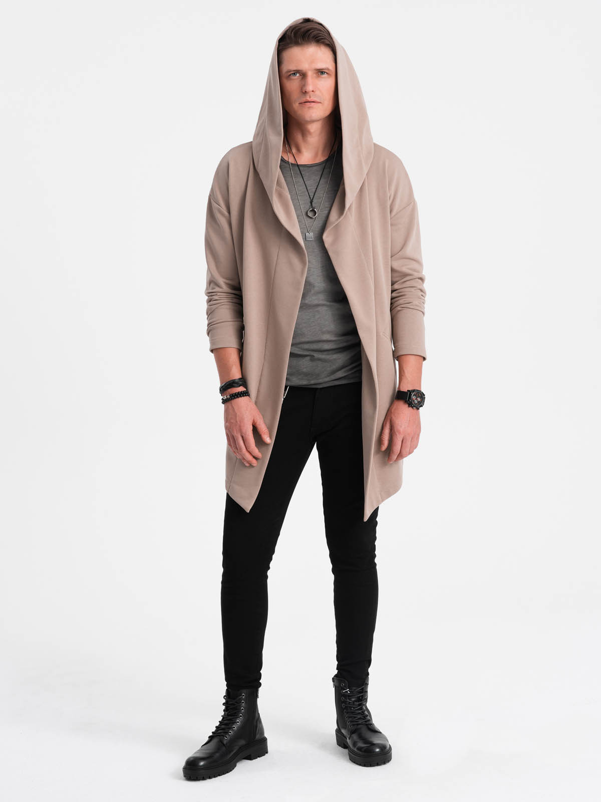 Full length outlet hooded sweatshirt