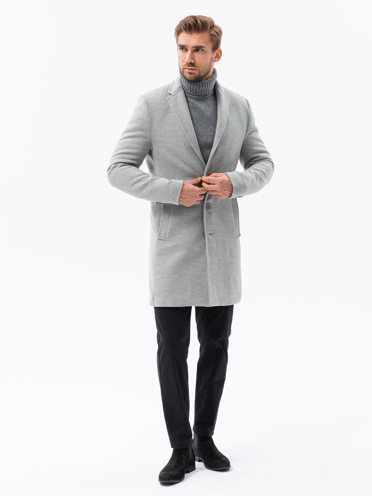 coat grey men