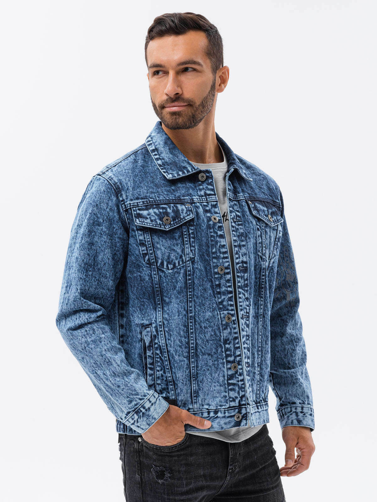 Ombre hotsell jean jacket