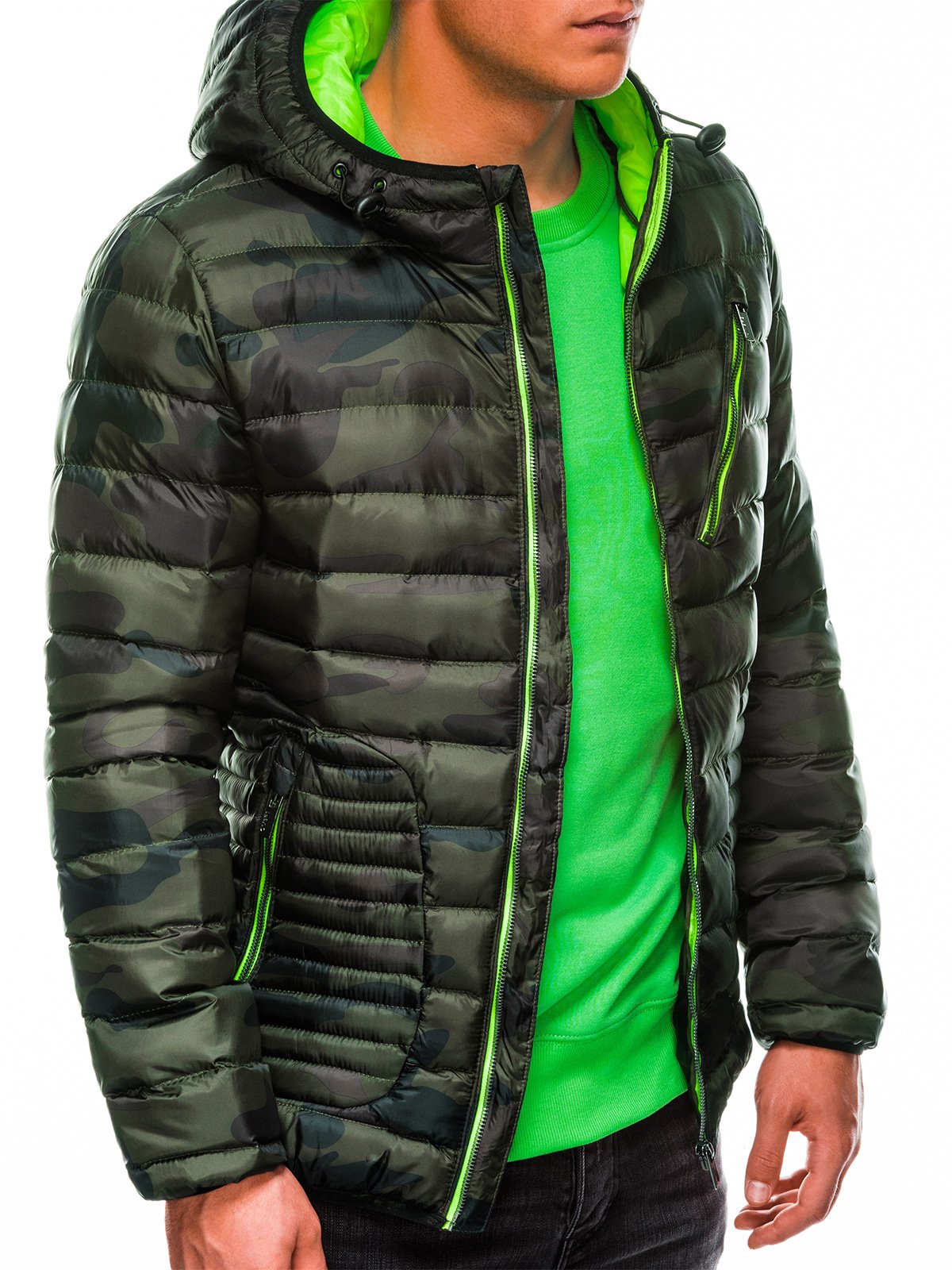 Ombre clothing men's store winter jacket c377