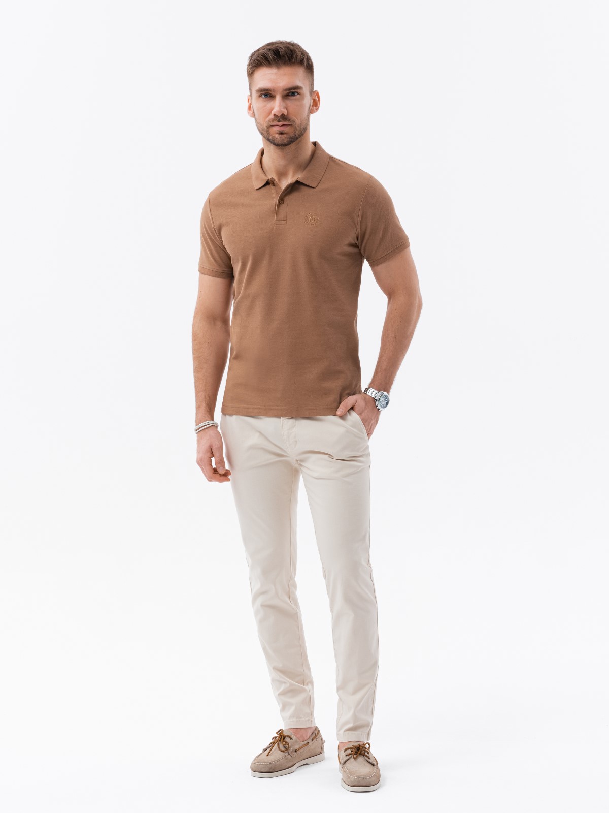 Polo shirt light brown