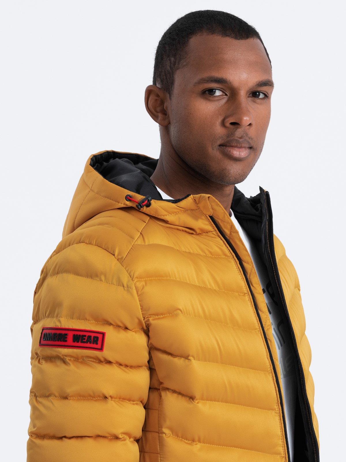 Mustard shop quilted coat