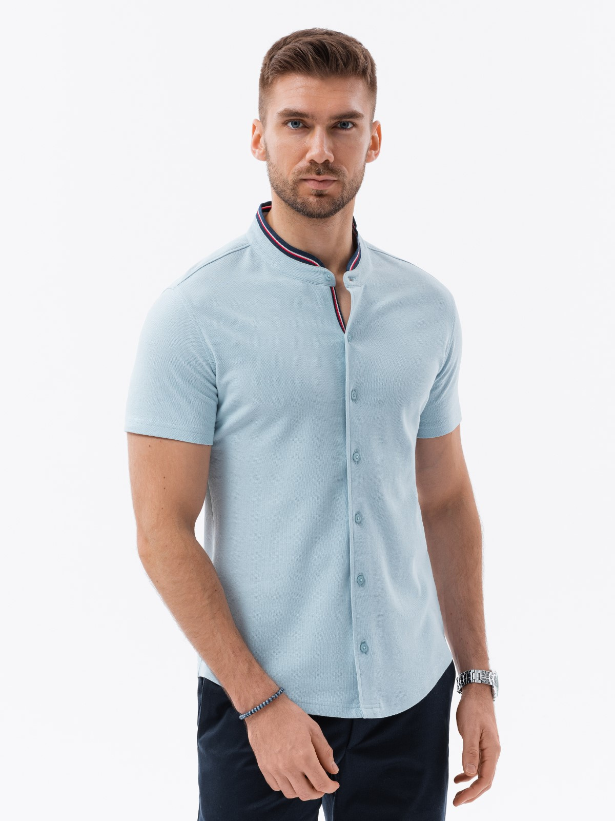 Buy Men's Blue Short Sleeve Shirts Online