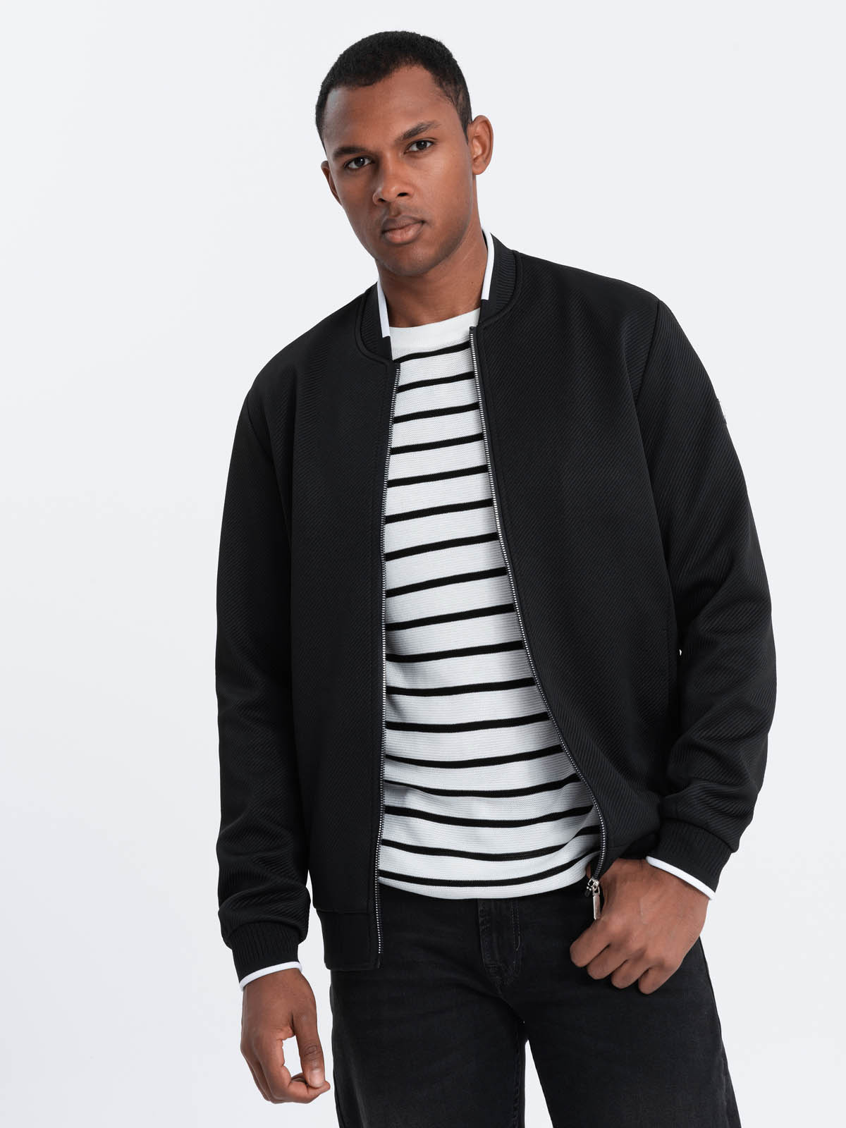 Fabric bomber 2025 jacket mens