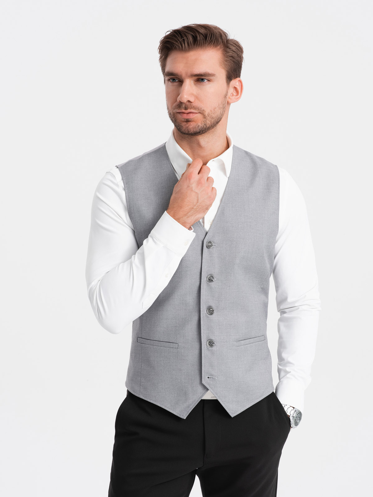 Mens light clearance grey vest