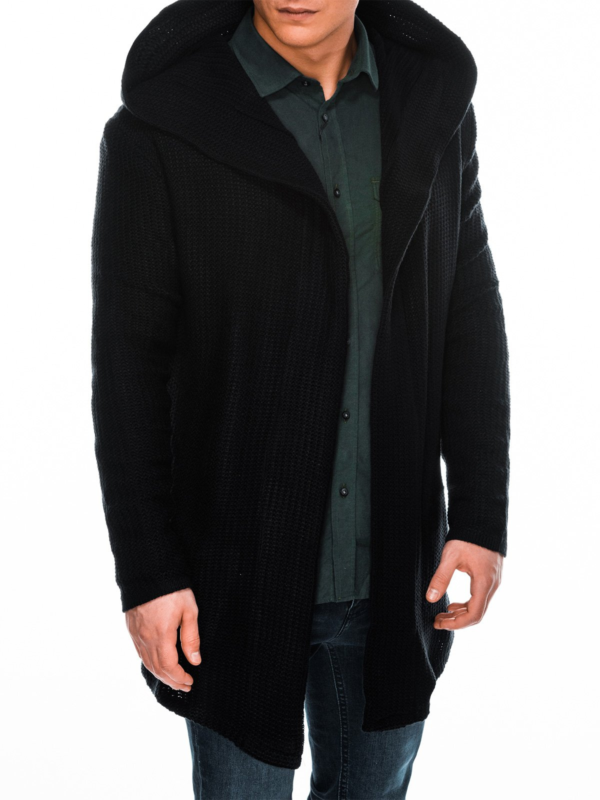 Men's sweater black E165 Men's clothing online