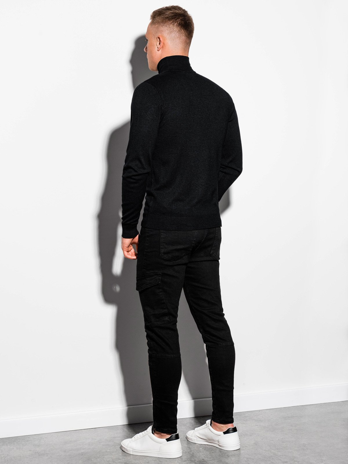 Men's sweater black E179 Men's clothing online