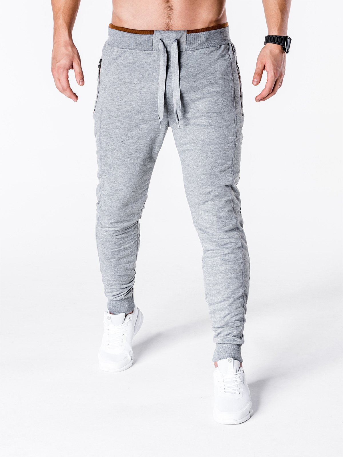 Men's sweatpants P617 - grey | Ombre.com - Men's clothing online