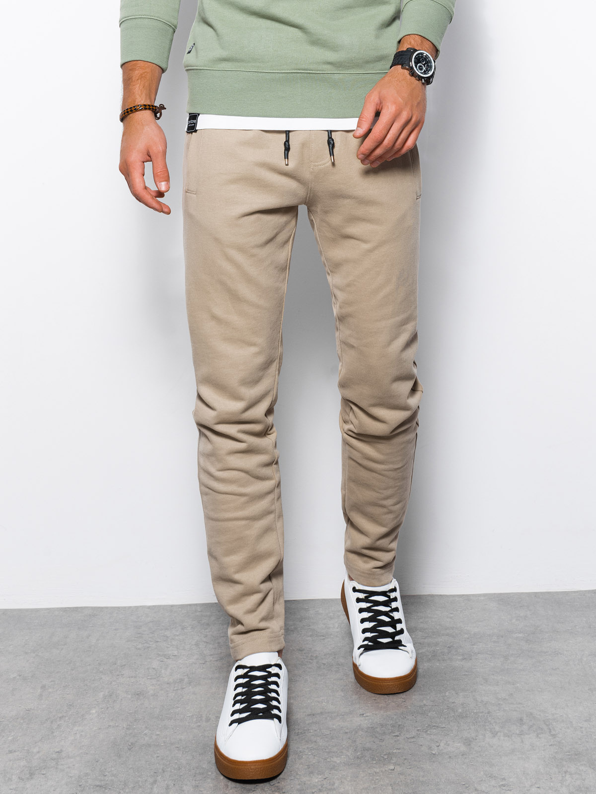 mens beige sweatpants