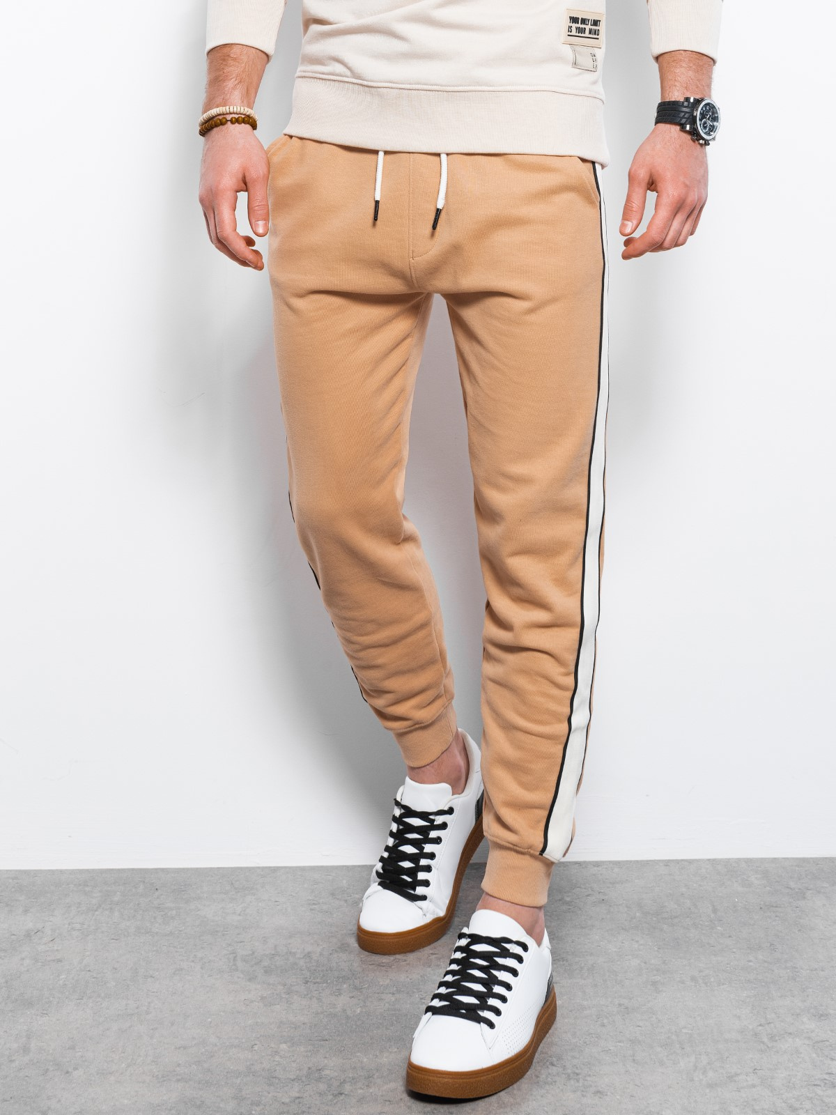 light tan sweatpants