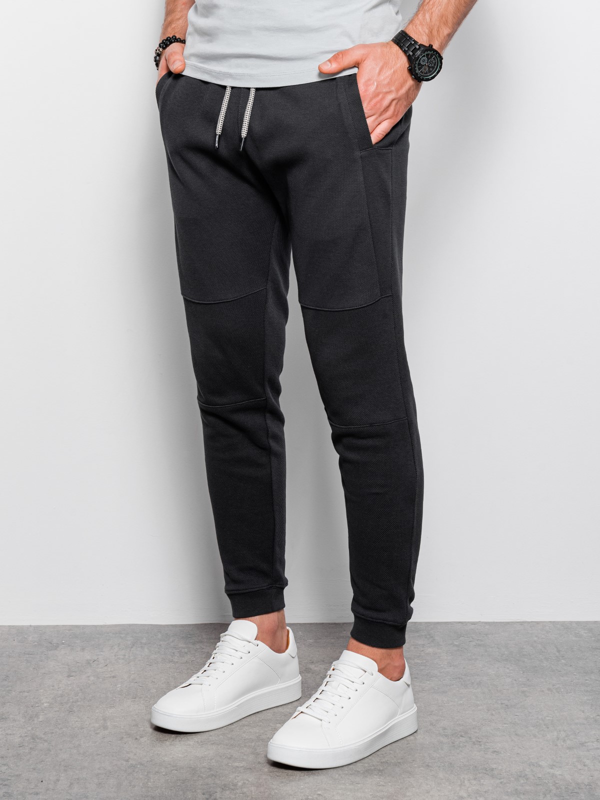 Men's sweatpants - black P1036 | Ombre.com - Men's clothing online