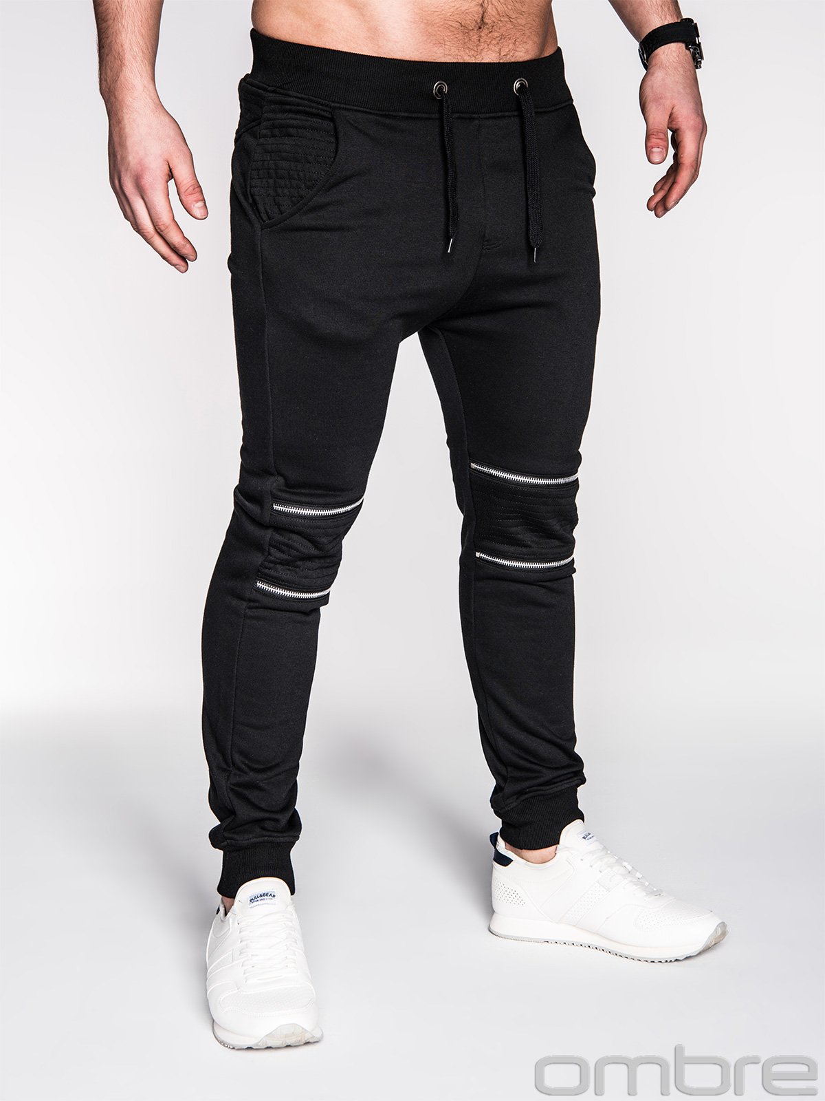 Men's sweatpants - black P163 | Ombre.com - Men's clothing online