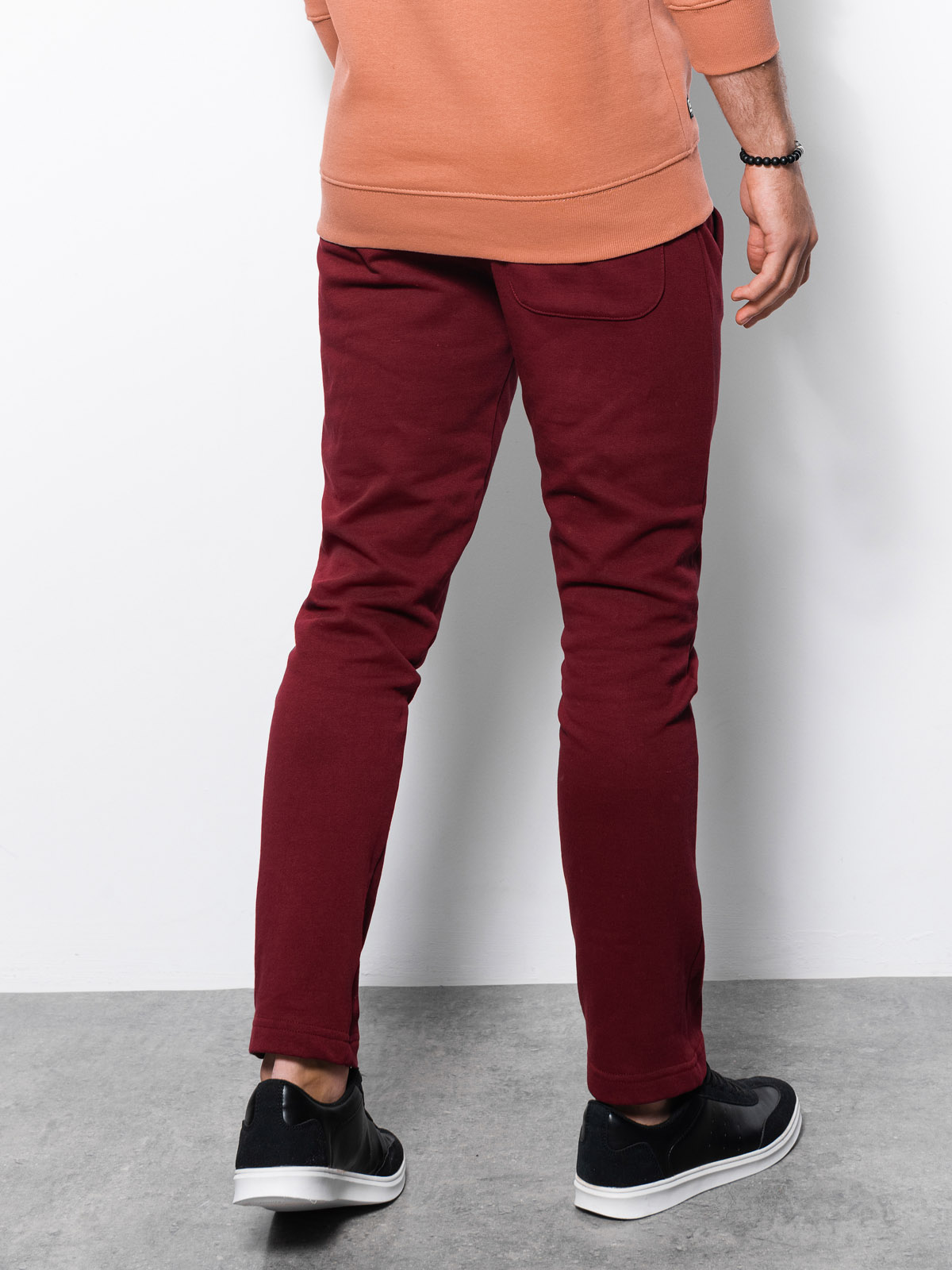 Men's sweatpants - burgundy P946   - Men's clothing online