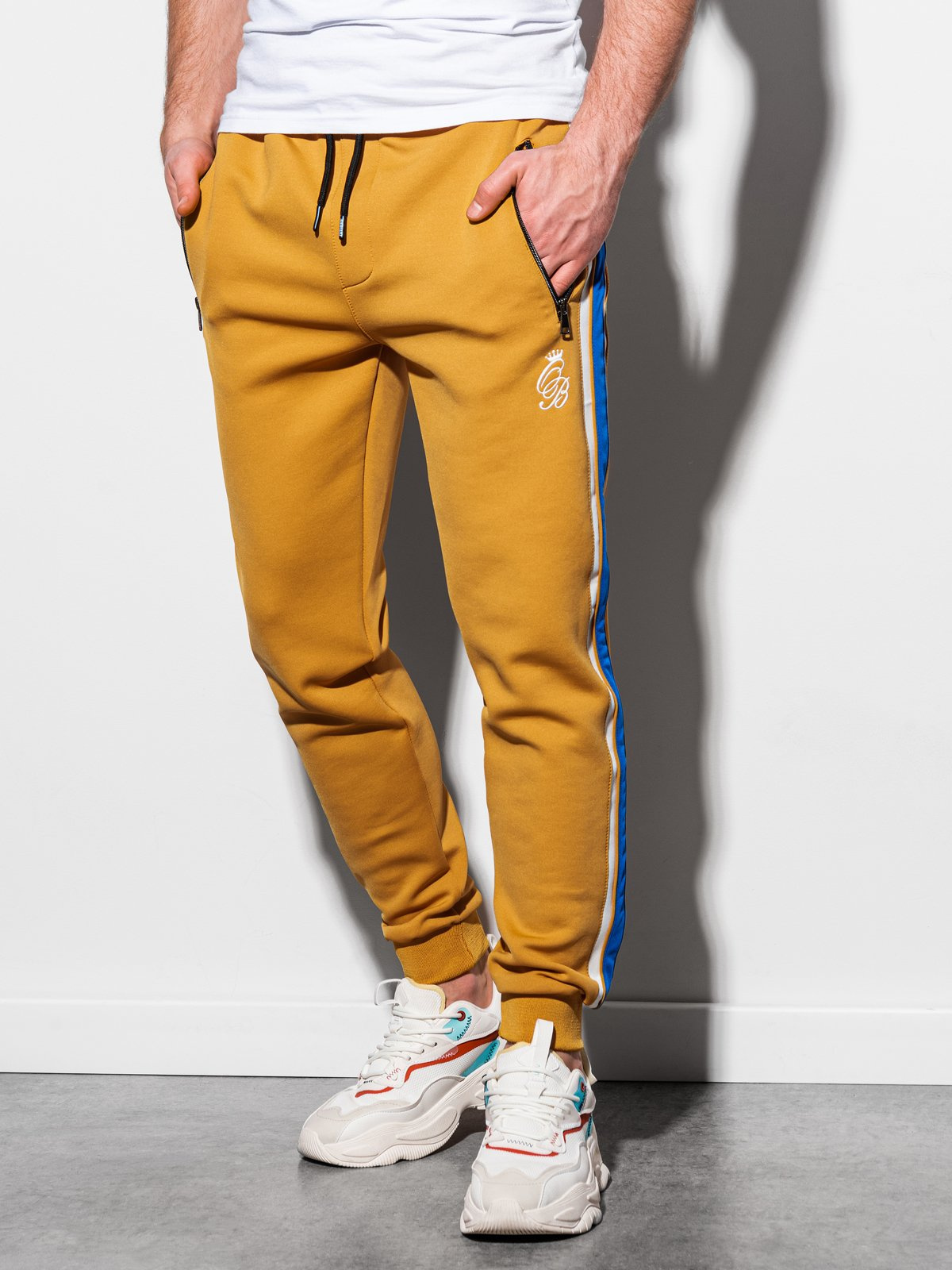 Mustard sweatpants sales