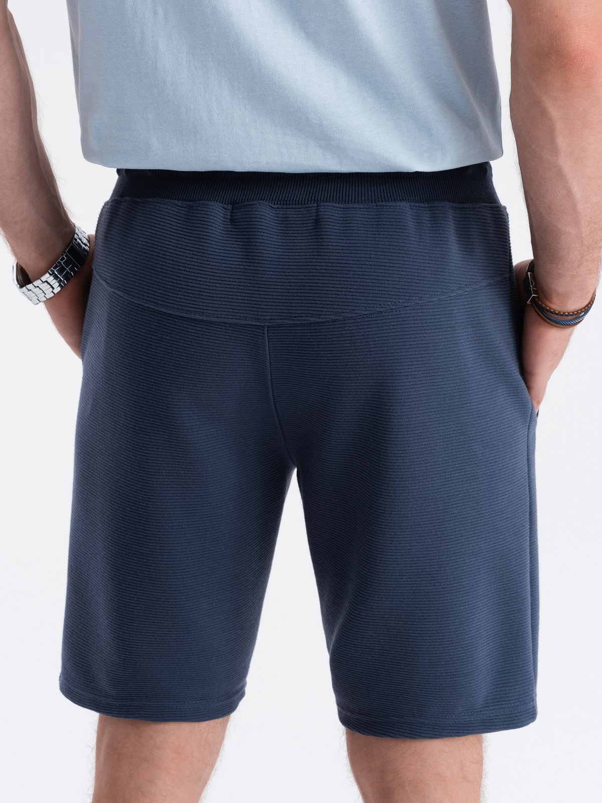 Men's sweatshorts - dark blue W294 | Ombre.com - Men's clothing online