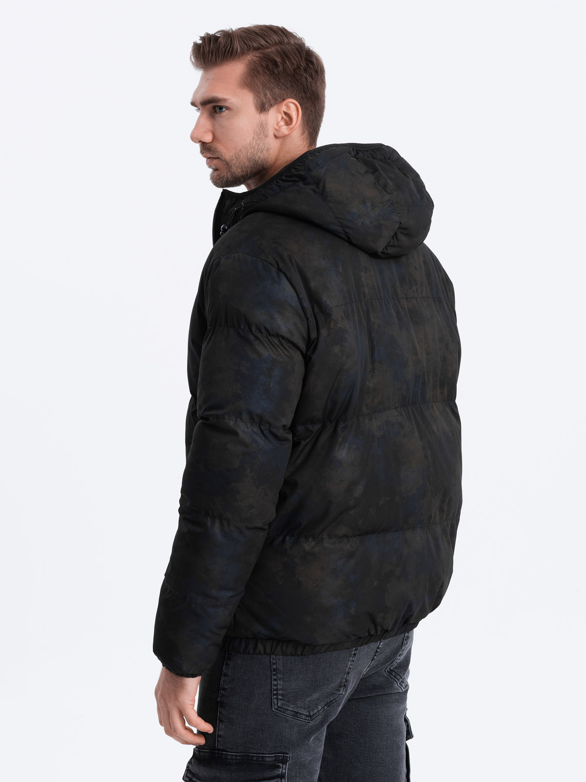 Men's winter jacket black C529 Men's clothing online