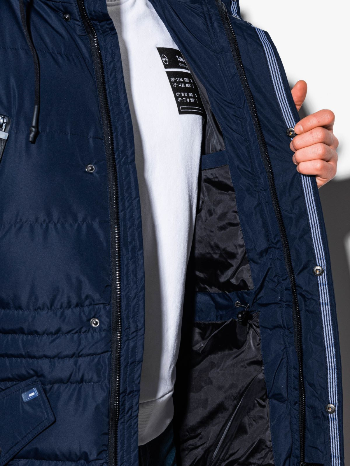 Men's winter jacket navy C411 Men's clothing online