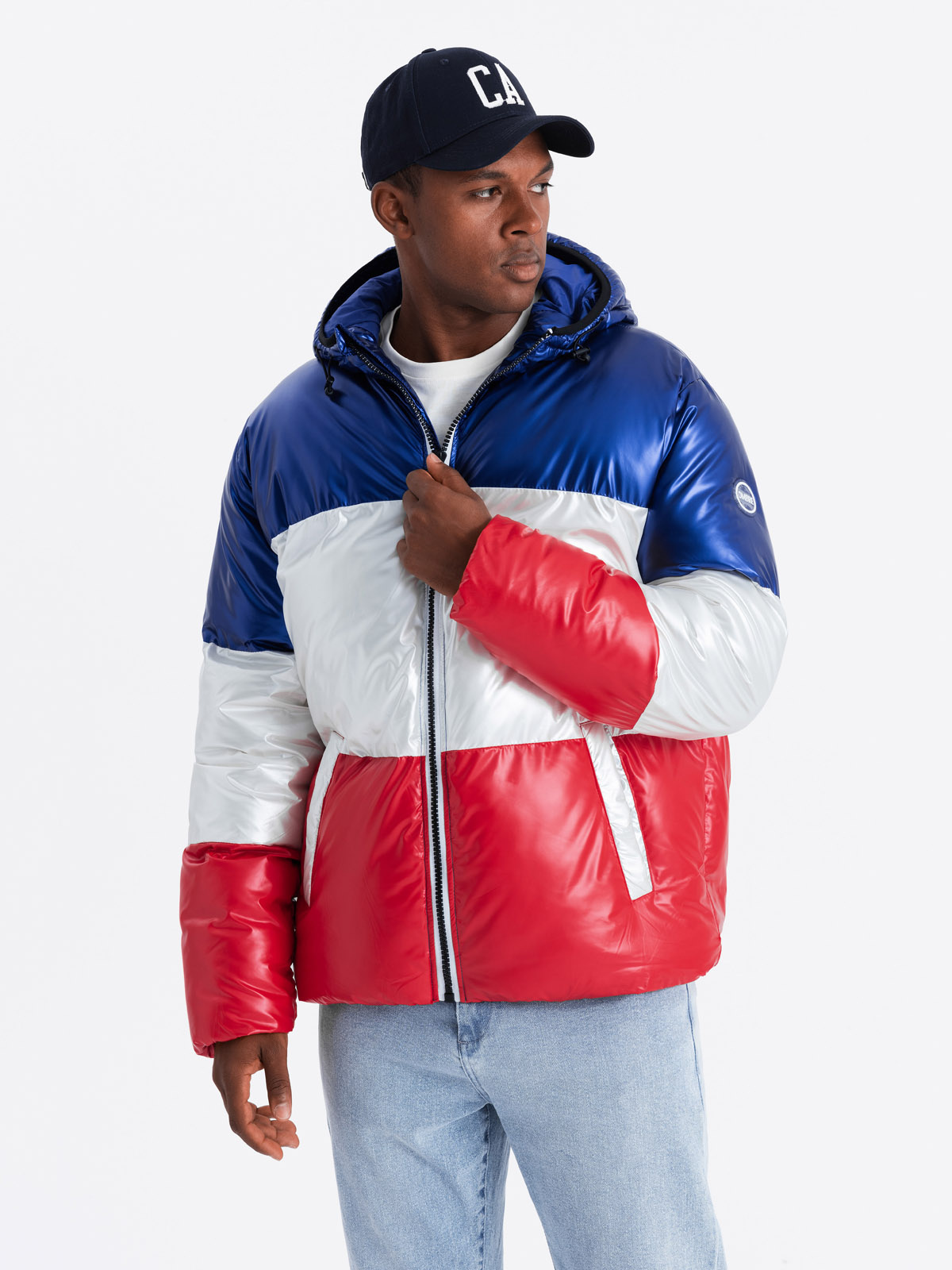 Men's winter jacket navy C459 Men's clothing online