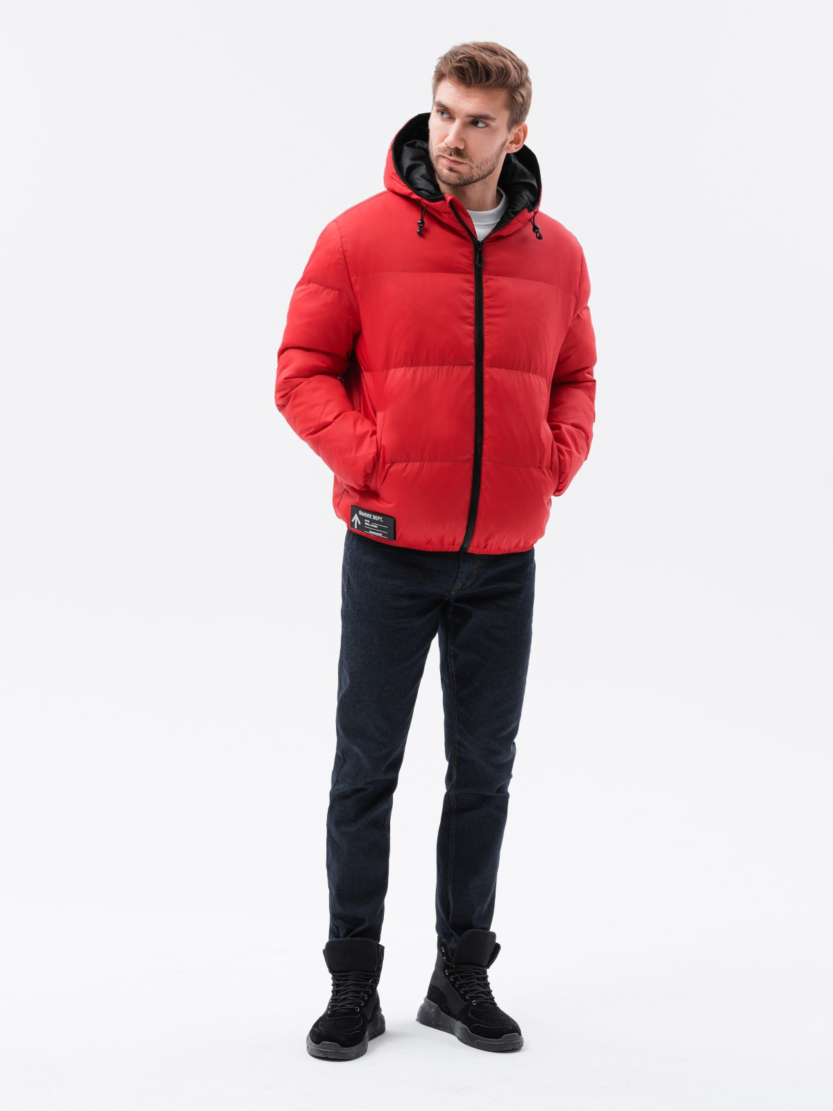 Red jacket hot sale clothing website