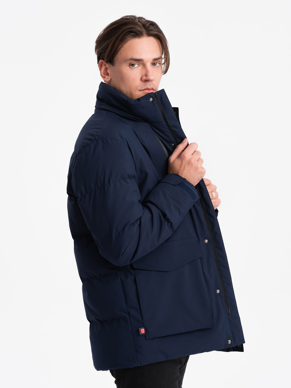 Mens winter jacket 2025 with detachable hood