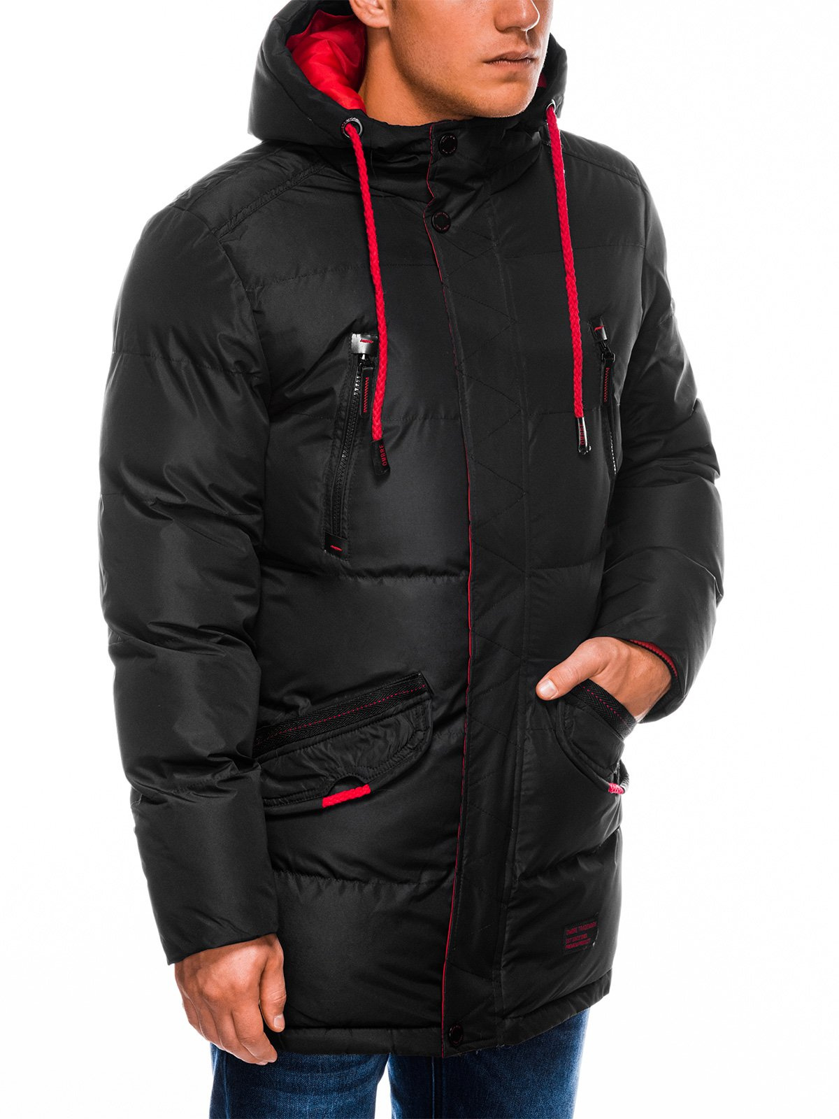 Ombre men's winter hot sale quilted jacket c383