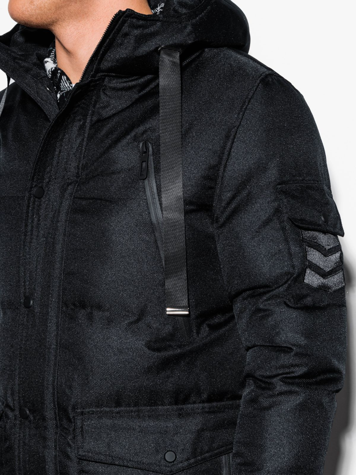 Ombre clothing men's winter quilted hot sale jacket c409