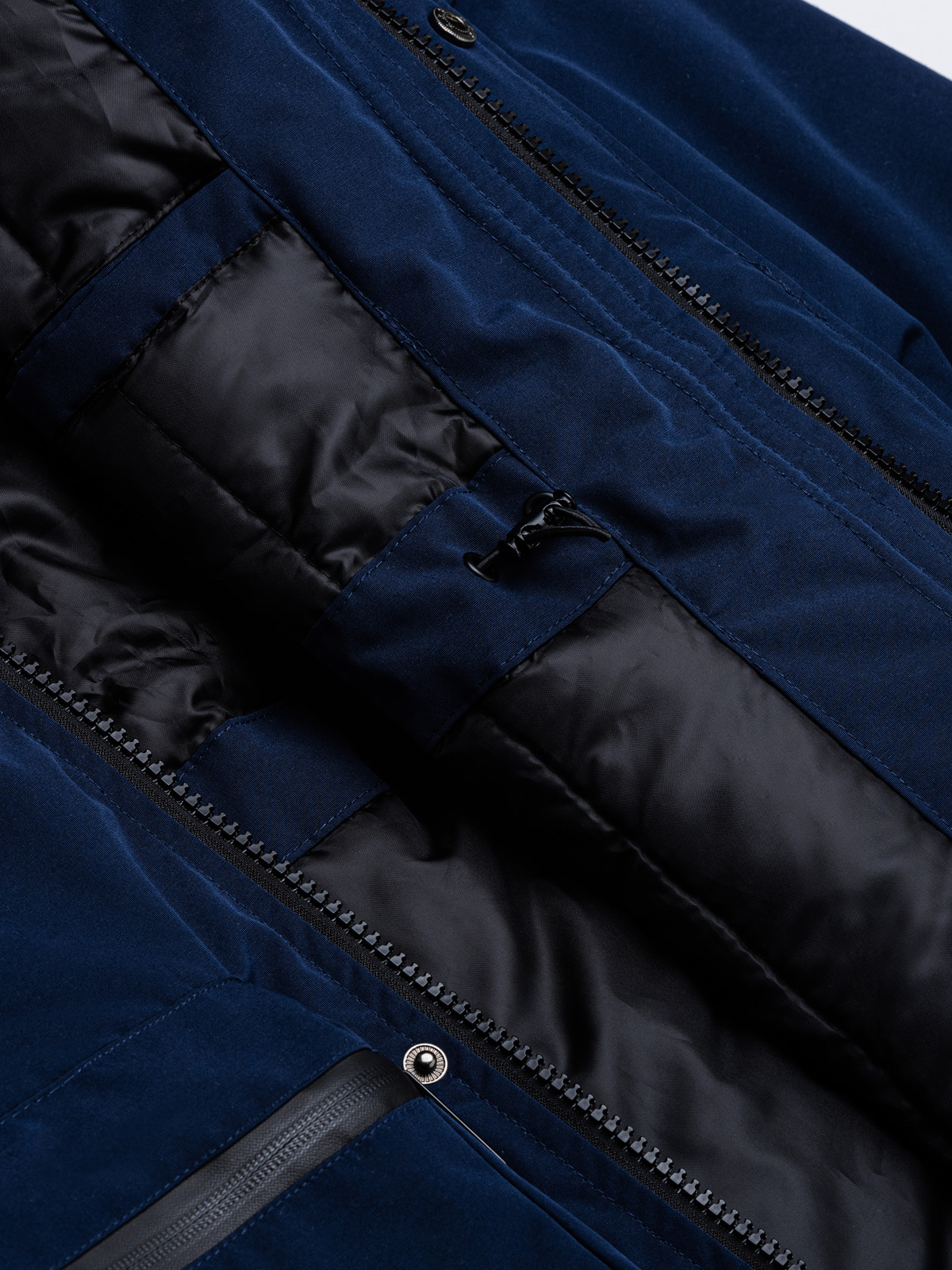 Men's winter quilted jacket - navy C450 | Ombre.com - Men's clothing online