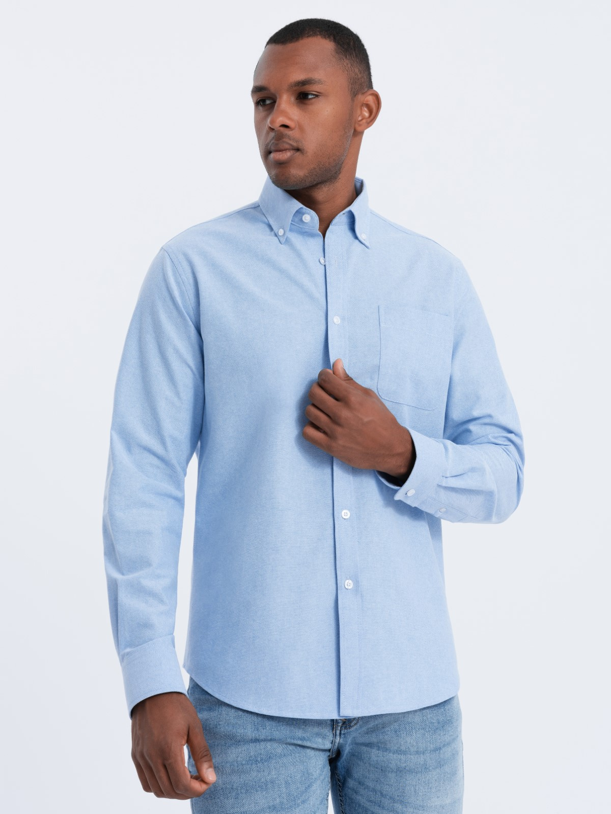 Light blue oxford outlet shirt mens