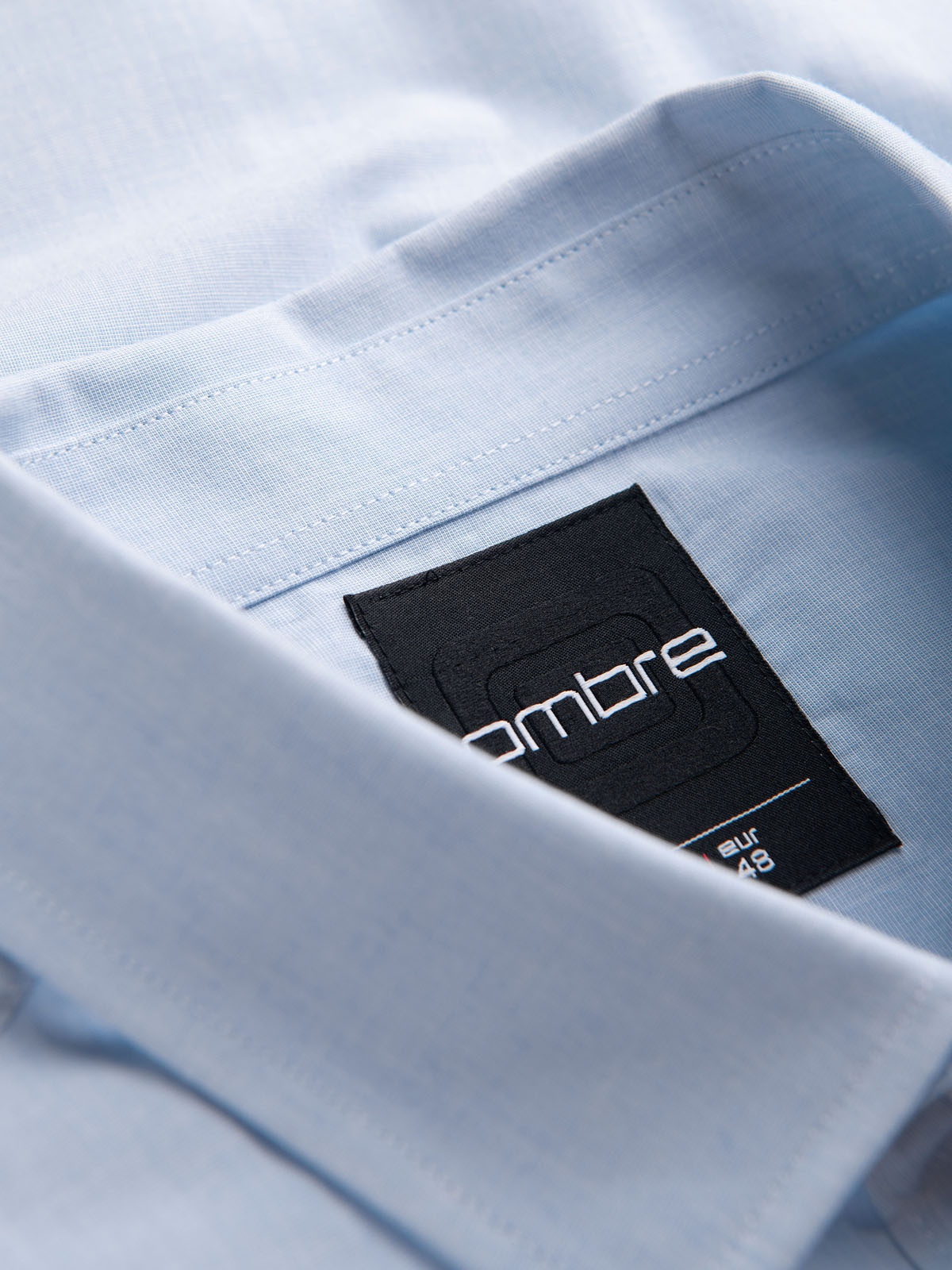 REGULAR cotton classic shirt blue V1 OMSHOS0154 Men's