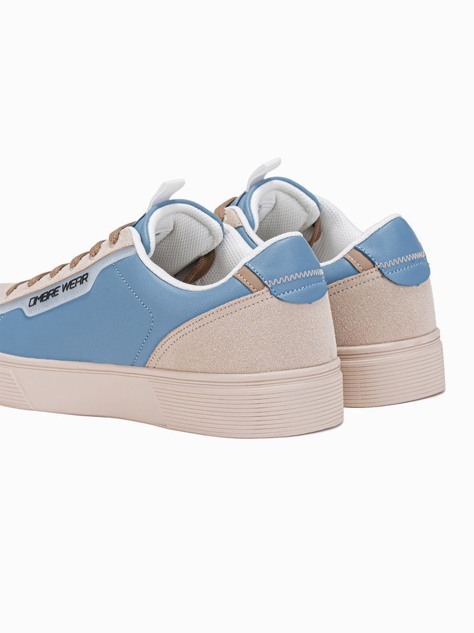 Men's ankle shoes T366 - light blue