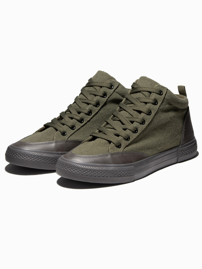 Men's casual sneakers T377 - olive V5