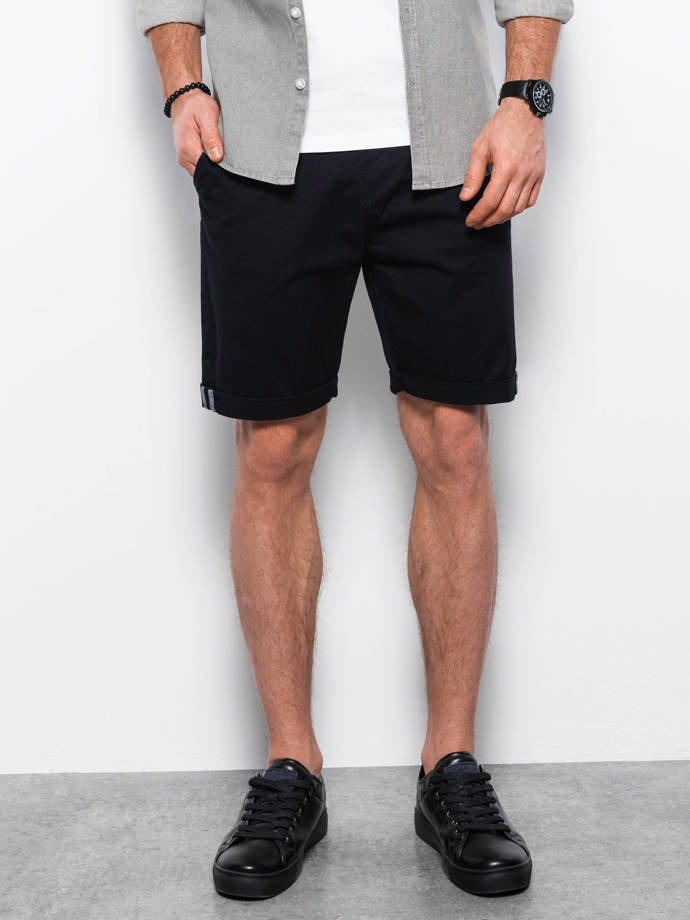 Men's chino shorts - black V12 W243