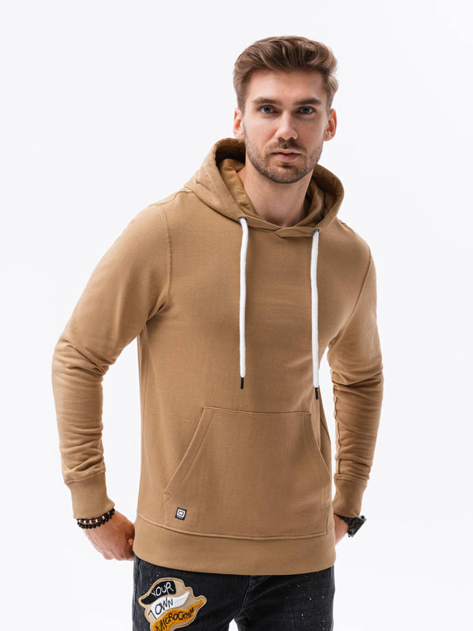 Men's hooded sweatshirt - coffee B1147