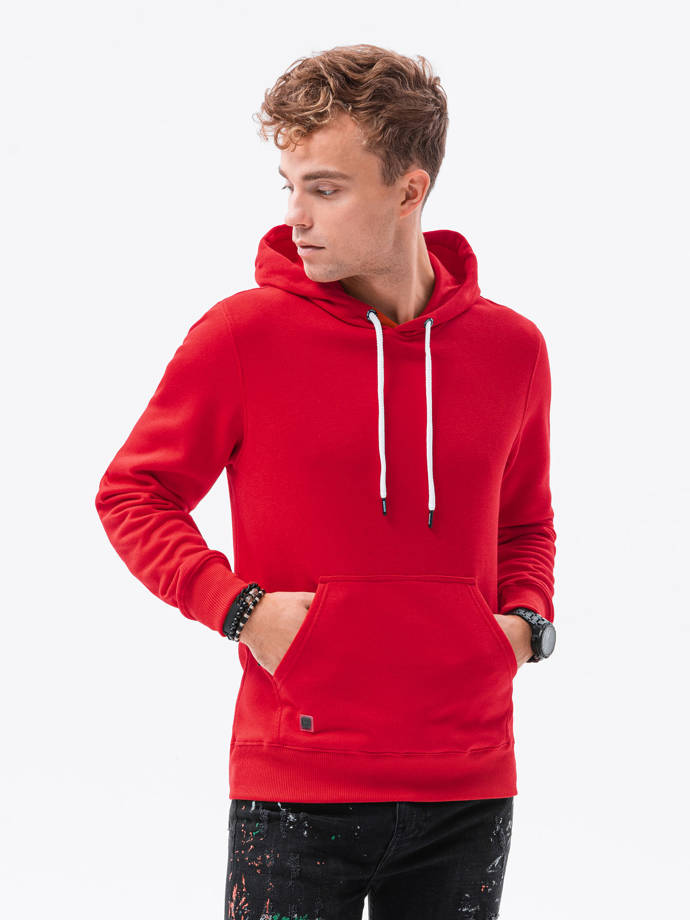 Men's hooded sweatshirt - red V B979