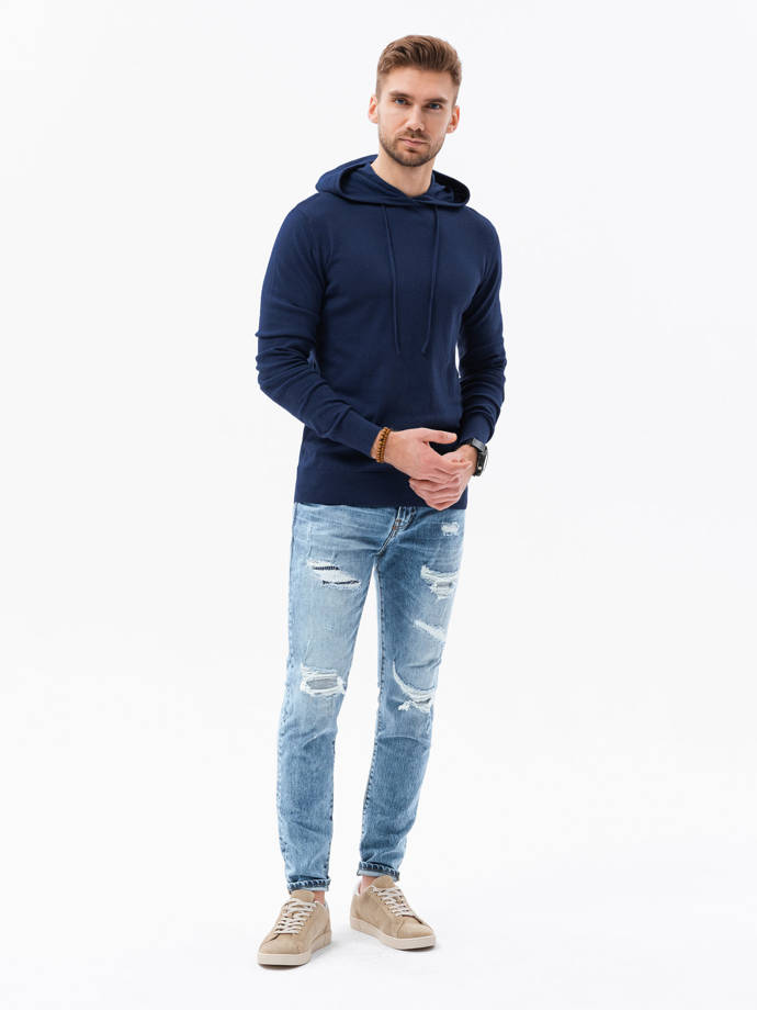 Men's hoodie - V3 dark blue B1532