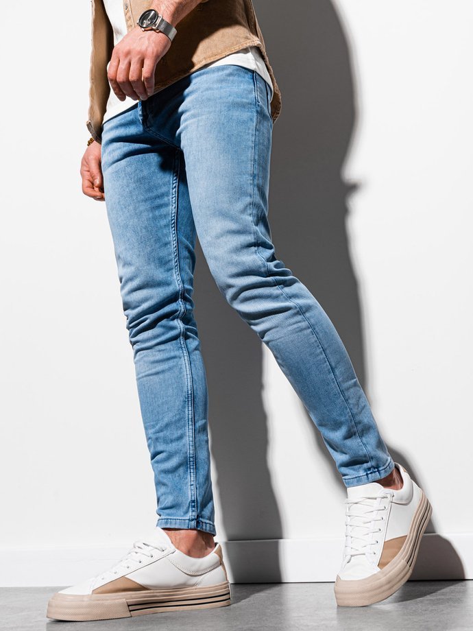 Men's jeans SKINNY FIT - light blue P1007