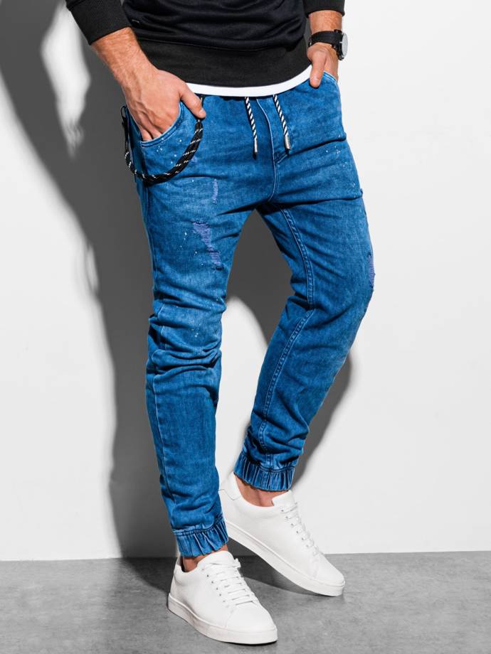 Men's jeans joggers - blue P939