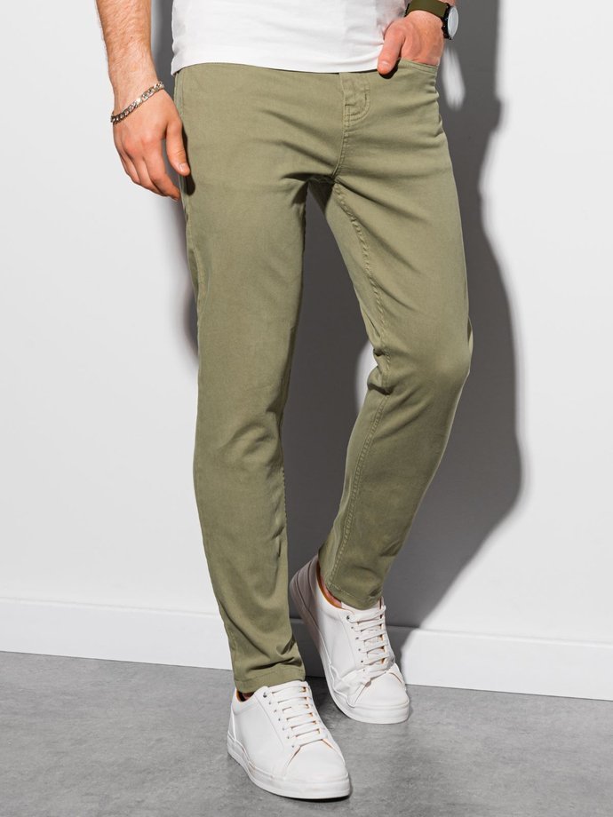 Men's pants chinos - khaki P990